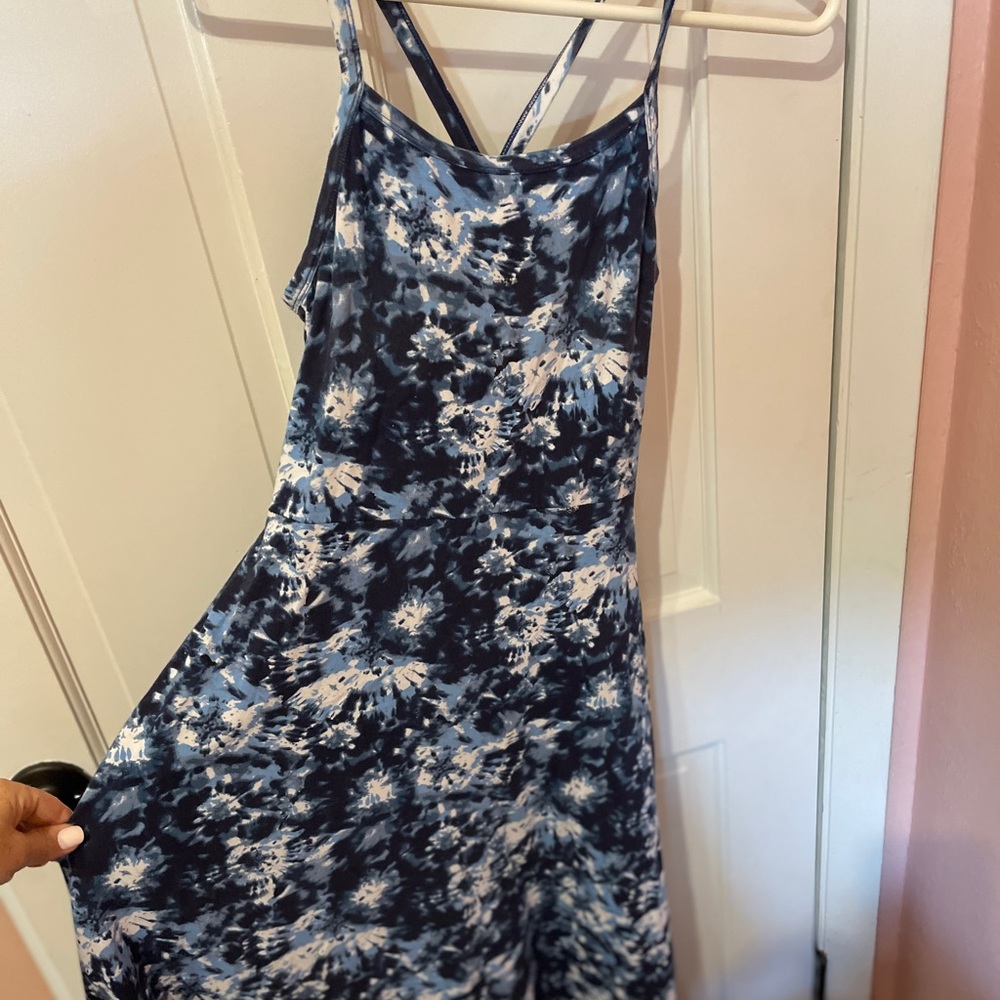 Pact organic fit and flare midi dress